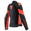 Dainese RACING 4 dámská sportovní kožená bunda černá/fluo-červená vel.44
